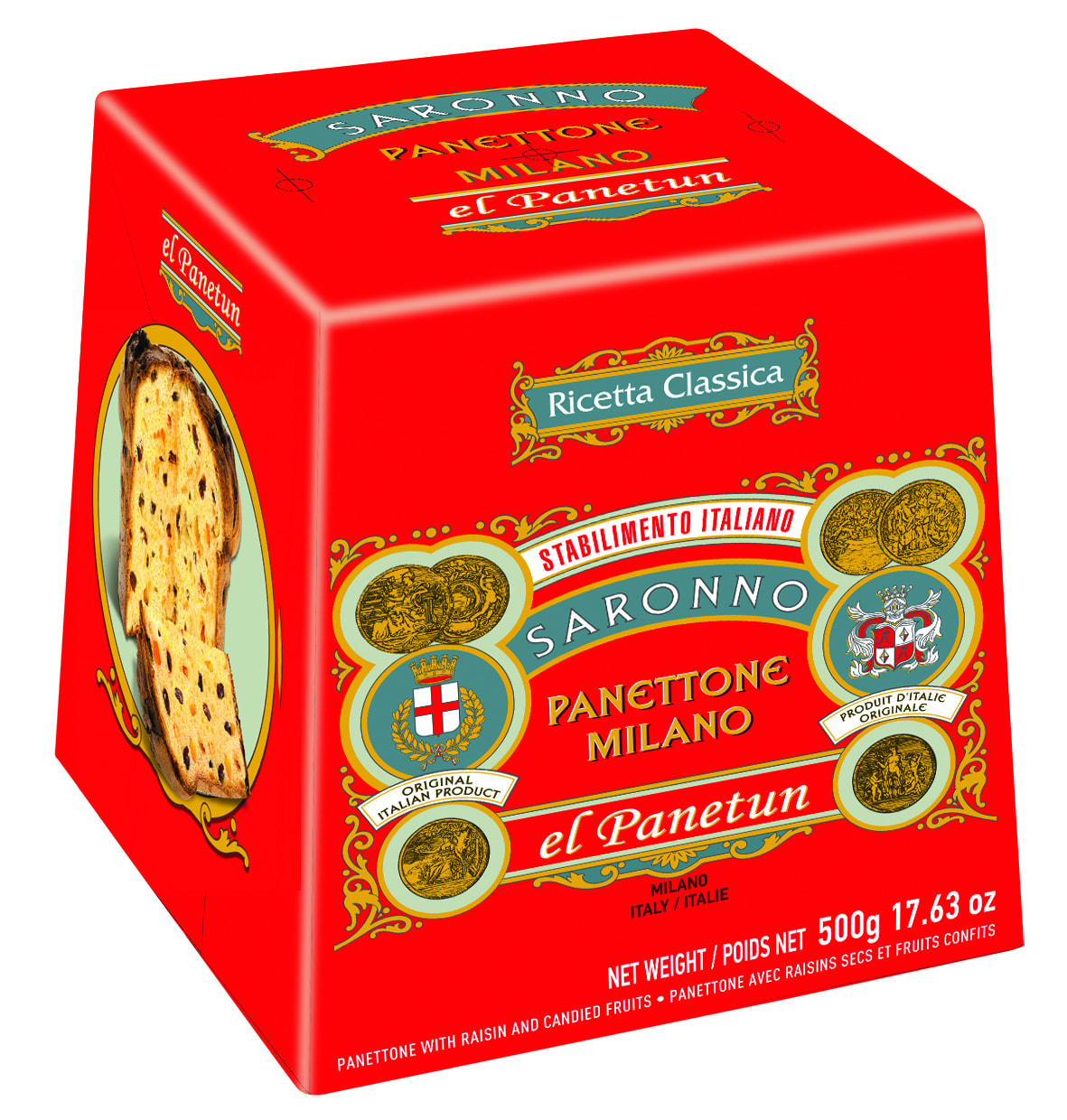 Panettone classico 500g Ast.Box